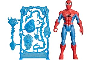 Marvel Studios Spider-Man: Brand New Day ActionVerse-figur på 11,4 cm med tillbehör, återanvändningsbart tillbehörsställ, sup