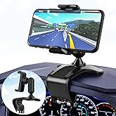 KATREU Porta Cellulare Auto,360 Gradi di Rotazione Supporto Telefono Auto,Universale Porta Telefono Auto con Clip a Molla,Com