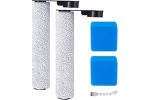 Fixbetter Rollenbürste und Filter Zubehörset für JONR ED12 Staubsauger, für Eureka NEW430 Nass Trockensauger, Ersatzteile inklusive 2 Bürstenrollen 2 Filter 1 Reinigungsbürste