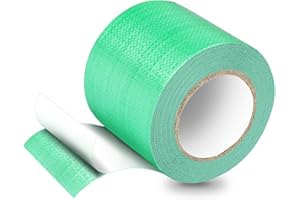 HONGTAISHENG PE Ruban de Bâche, Ruban de Réparation pour Bâches en Tissu, Patchs de Bâche, 5M*8CM, pour Bâche de Camion, Auvent, Tente, vert
