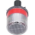Eujgoov Voyant d'avertissement Stroboscopique Solaire, Coque PC Réfléchissante, Lampe Clignotante de sécurité étanche, visibilité de 300 M pour le Trafic de Construction et la Navigation