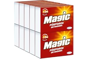 MAGIC - Cerillas Tamaño Fumador Pack 10 Unid - Fósforos de madera