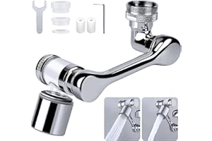 ELBOURN 1080 Rotation Faucet Extender, Flexible Faucet Extender 2 Mode Outlet, Kitchen Faucet Extender with Filter Function for Kitchen Bathroom…