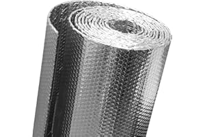 MEFENY Radiator Reflector Panels，0.6m x 3m Foil Insulation Roll with Adhesive Pads to Enhances Radiator Efficiency Thermal Insulation Radiant Barrier and Vapour Barrier