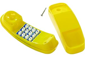 LITTLE DUCK BEAR LTD Little Duck Bear Telephone With Sounds For Kids Climbing Frames or Tree Houses - Yellow.