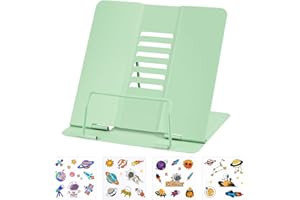 ‎ABOVE ZERO above zero Buchständer Metall, Verstellbarer Leseständer für Lesen, Zusammenklappbarer Kinder Buchständer für Halten von Redeentwürfen, Lehrbüchern, iPads, Rezepten (Grün)