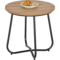 Outsunny Gartentisch Rundtisch elegant Gartenmöbel stabil verstellbare Füße Dekoration Garten Terrasse Wohnzimmer…