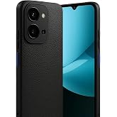 Coverzone Xiaomi Redmi 15C ile uyumlu Kılıf Deri G&ouml;r&uuml;n&uuml;ml&uuml; Thermax Silikon kılıf Kamera Korumalı Kompakt Tasarım Redmi 15C 5G