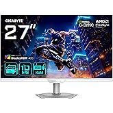 GIGABYTE M27UP ICE 27" SS IPS Dual-Mode Gaming Monitor (Beyaz), 4K UHD 160Hz / FHD 320Hz, 1ms GTG, Mat Ekran, HDMI 2.1 & DP 1