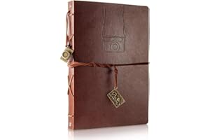 THXMADAM Album Foto Pelle Fai da Te Scrapbook Album Fotografico Libro Degli Ospiti Per Matrimoni Compleanni Viaggi Festa Della Mamma San Valentino E Natale Regalo Per Amico Amante Famiglia Madre