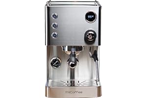 MiiCoffee Maszyna do espresso Apex, szczotkowana stal nierdzewna