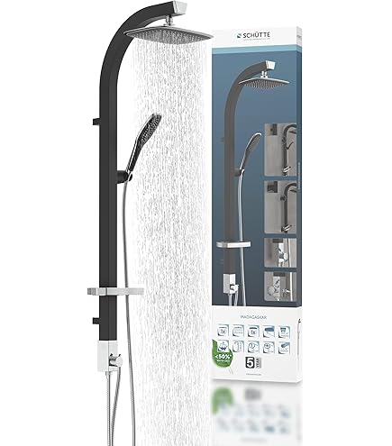 Steinkirch Duschpaneel SK-423 Mit Regendusche & Körperdüsen - Eckmontage