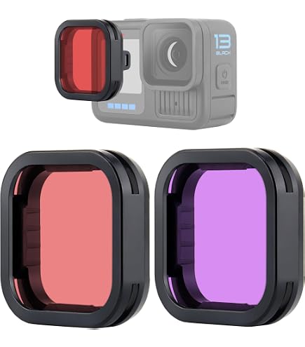 Lot de 3 Filtres Rouge, Rose, Magenta pour Caisson de Plongée Origi