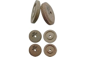 RULEMARKET Smerigli per affettatrice compatibili con RGV, Sirman, Mistro, Fimar, Fama altre ø 40 - h 8 - foro 6