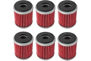 Cyleto Oil Filter for Yamaha WR125 R 2009-2015/WR125X WR 125 X 2009-2015/YZF R125 2008-2015 (Pack of 6)