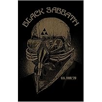 Black Sabbath Stofffahne US Tour 1978 - Offizielle Band Flagge 66x105cm Für Musikfans