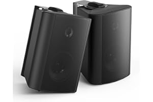 Herdio 4 Zoll Wasserdicht Außenlautsprecher Outdoor-Lautsprecher für Garten, Terrasse, Restaurant,kompatibel mit Bluetooth (200 Watt)