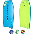 Osprey 40 Inch Body Board with Leash, HDPE Slick and Crescent Tail, XPE Boogie Board for Adults Children Kids, Multiple Colours