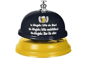 ‎TIWOCA Lustige Bierklingel mit Sprüchen – Festival Gadget & Party Zubehör – Geschenkidee für Männer zum Geburtstag, Grillabend, Gartenfest & als Festival Deko – Geschenkbox inklusive – Tiwoca