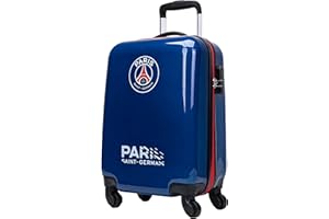 PSG Valigia Cabina collezione ufficiale Paris Saint Germain - 19 pollici, blu, 48 x 33 x 21 cm, Sport