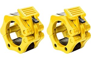 REEHUT Morsetti per Bilanciere Olimpici Morsetto Sollevamento Pesi Bilanciere Collare blocca bilanciere per Allenamento Crossfit Palestra Fitness - 1 Coppia