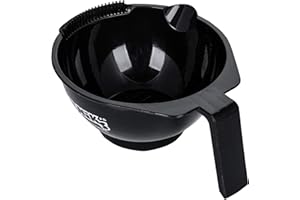 PONIK'S Ponik’s Haarfarbe Färbeschale für Haare Färben, Professional Zubehör, Friseur Bowl Schale Schüssel, Färbezubehör zur Anwendung von Haarfärbemittel - Schwarz, 450ml