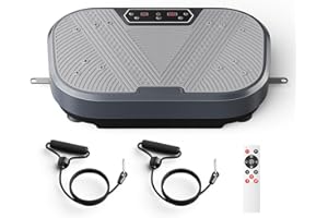 HELANGEL Vibration Plate Machine, 450lbs Capacity Whole Body Vibration Platform with 120 Speed Levels, 10 Modes & Bluetooth Speaker for Weight Loss, Lymphatic Drainage, Muscle Toning for Home Gym Fitness