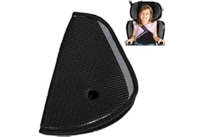 Scoutteemo Ajusteur de Ceinture Sécurité, Universel Voiture Triangle Rembourrage Coussins pour Sécurité Travel Protege Securite Enfants et Adultes (Noir)