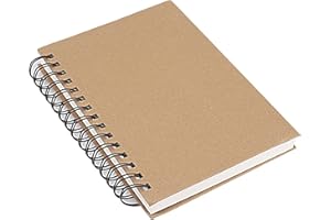 HISDRICUS Carnet de croquis A5 à spirale, 120 pages (60 feuilles) 160GSM, carnet de croquis, artistes et professionnels, au format portrait, convient pour la peinture et les croquis