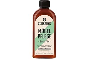 ‎SCHRADER BREMEN SCHRADER Möbelpflege Balsam - Pflegemittel für lackierte Holzoberflächen & Holzmöbel - 250ml - Made in Germany