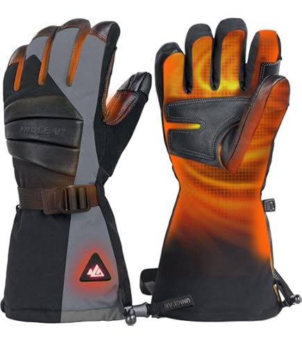 Gants Chauffants Pour Homme Femme,Gants Chauffants Avec 7.4V