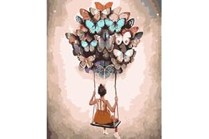 DIAMOND PAINTING FAN HOUSE Fan House Pintar por Numeros Adultos, DIY Pintura por Números, Kit de Pintura al óleo de Lienzo DIY para con Pinceles, Paint by Numbers Pigmento Acrílico 40 x 50cm,sin Marco