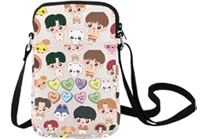 LEVLO SKZ Cross Body Bag SKZOO K-POP Fans Gift SKZ Cartoon Member Shoulder Bag SKZ Merchandise For K-POP Fans