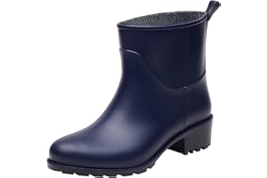 Realpaks Women's Short Rain Boots BG 5/2 - Botas de lluvia para mujer - Botines de mujer - Botas cortas de goma para mujer