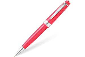 Cross Bailey Light Polished Coral Resin Ballpoint Pen INCL. Premium Gift Box - Refillable Medium Ball Pen, Glossy Coral