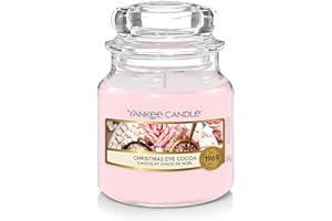 Yankee Candle Scented Candle | Christmas Eve Cocoa Small Jar Candle | Burn Time: up to 30 Hours