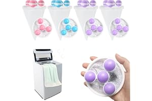 DEREINE 4 Pezzi Filtro dei Capelli Della Lavatrice, Filtro per Capelli per Lavatrice, Cattura peli Lavatrice Riutilizzabile, Raccogli peli Animali per Lavatrice