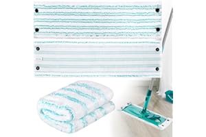 GIBOHOM 3er Set Bodenwischer Ersatzbezug Kompatibel mit Leifheit Combi/Clean Twist M Micro Duo mop, Mikrofaser Wischbezug Set für Waschmaschinen Geeignet, Bodenwischer Bezug für Alle Bodenarte