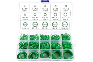 Lyeteung 260 PCs O-Ring Gasket Kit, Sealing Gasket, Green
