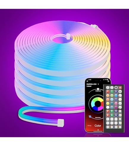 Tube LED Atmosphera Multicolore - 134 Cm, Décoration Lumineuse Ambiante