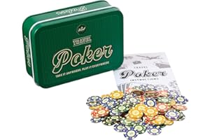 Funtime Gifts Travel Poker PL7440 - Juego de Lata portátil de Bolsillo para Regalo, Multicolor, PL7440