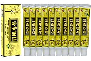 HOPASRISEE Natural Chinese Herbal Cream, Organic Eczema Herbal Healing Cream, Face Cream, Body Cream, Anti-Itch Cream Ointment External Use (10pcs)