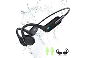 HIFI WALKER T10 Air Bone Conduction Headphones Waterproof IPX8 with Built-in 32GB MP3 Player, Bluetooth 5.3, Open-Ear Design for Swimming, Running & Sports
