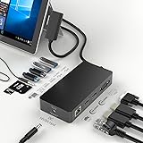 𝐔𝐩𝐠𝐫𝐚𝐝𝐞𝐝 13 in 1 Microsoft Surface Dock,Docking Station Surface Pro Triple Display Surface Laptop Studio per Surface 