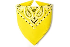 ...KARL LOVEN Bandane 100% cotone per donna uomo Bambini fazzoletto da collo bandana originale motivo paisley copricapo sciarpa per capelli collo polso testa cravatta motociclista…