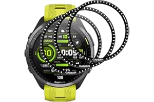 IQShield Screen Protector for Garmin Forerunner 965, Anti-Scrach Protective Film, 3D Full Coverage, Bubble-Free, Touch Sensitive, Ultra Clear Tempered Glass, 3 Pack