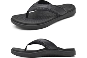 KuaiLu Sandalen Herren mit Klettverschluss Bequeme Plantar Fasciitis Arch Support Sommer Hausschuhe Offener Zeh Rutschfest Sport Gummisohle