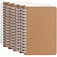 KASTWAVE Spiral Notebook, 5 Pack Small Pocket Size Notebooks for Writing Drawing Note Taking, 3.5”x5.5”, 180 Ruled Pages, 90 Sheets