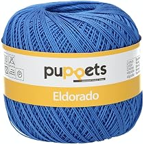 Puppets Häkelgarn Eldorado, 100% Baumwolle, Stärke 16, 50g/385m – Mercerisiert, Öko-Tex Zertifiziert