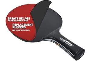Donic-Schildkröt Revêtement de Remplacement QRC, pour Raquettes de Tennis de Table, Approuvé par l'ITTF